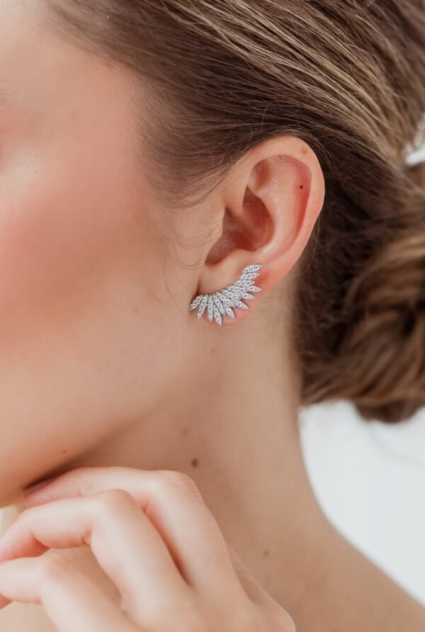 Brinco Ear Cuff Spark em Ródio