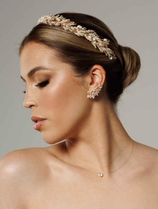 Brinco Ear Cuff Carol Pérolas | Ouro - Imagem 2