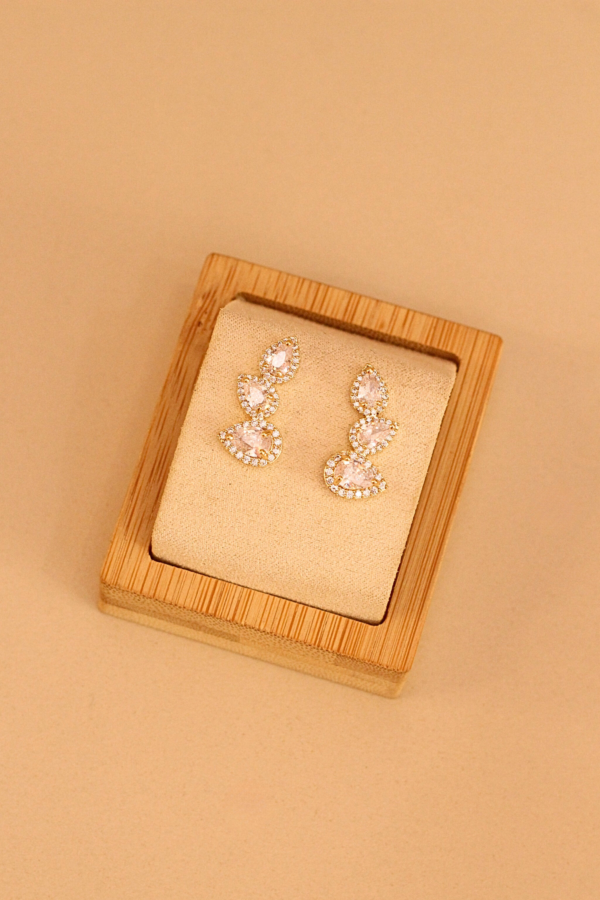 Brinco Ear Cuff Gotas | Ouro - Imagem 2