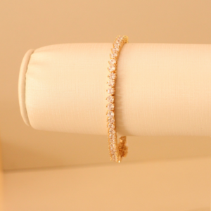 Pulseira Riviera Rígida | 3mm | Ouro