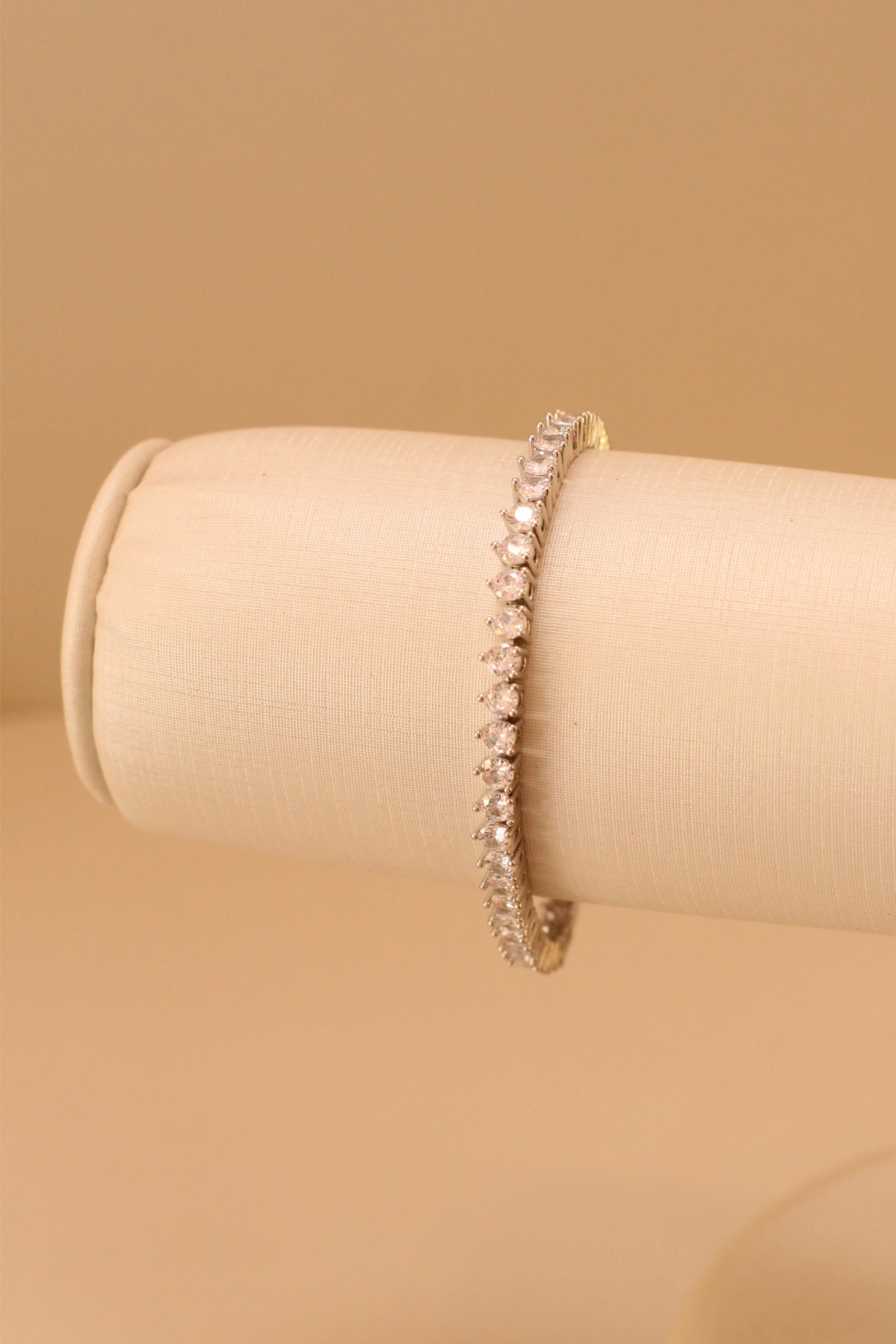Pulseira Riviera Rígida | 3mm | Ródio