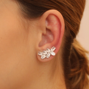 Brinco Ear Cuff Zircônias II