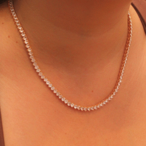 Colar Riviera 3 pontas | Ouro | 3mm