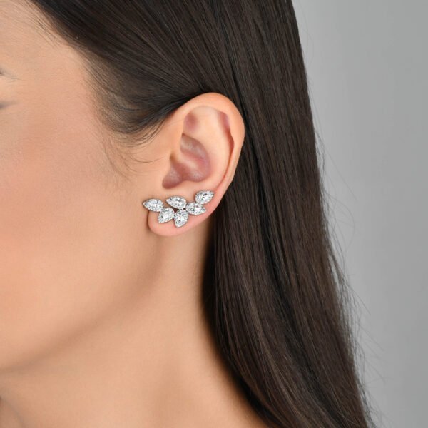 Brinco Ear Cuff Star Gotas | Ródio