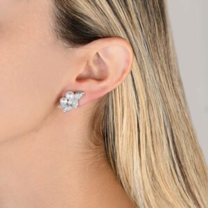 Brinco Ear Cuff Mini Pérolas