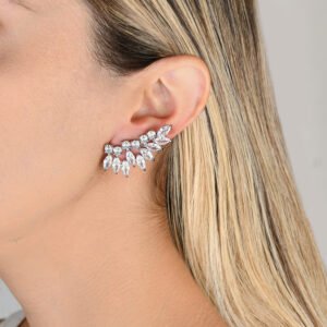 Brinco Ear Cuff Carol Zirconias